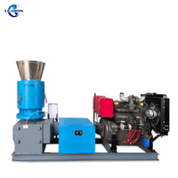 Small Capacity Flat Die Diesel Type Wood Sawdust/Shavings Biomass Pellet Making Machine