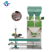 Small Double Hopper Pellets Rice Sugar Salt Heat Sealing Packing Machine 