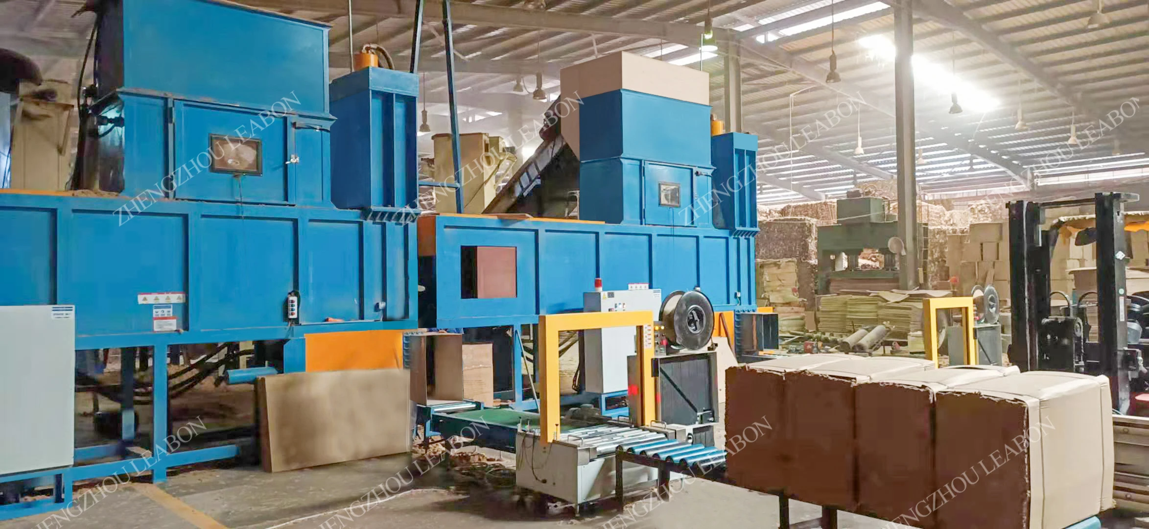 wood shaving baler2