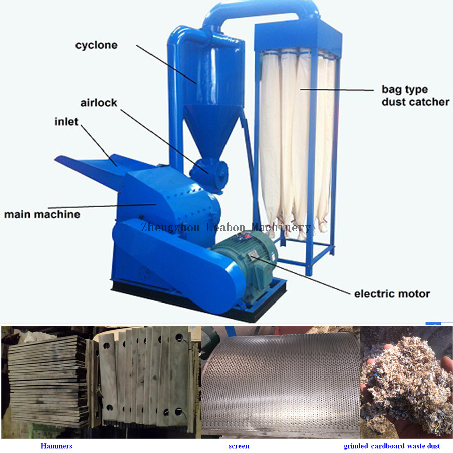 Agricultural Straw Hammer Grinding Machine Corn Grain Feed Hammer Mill 